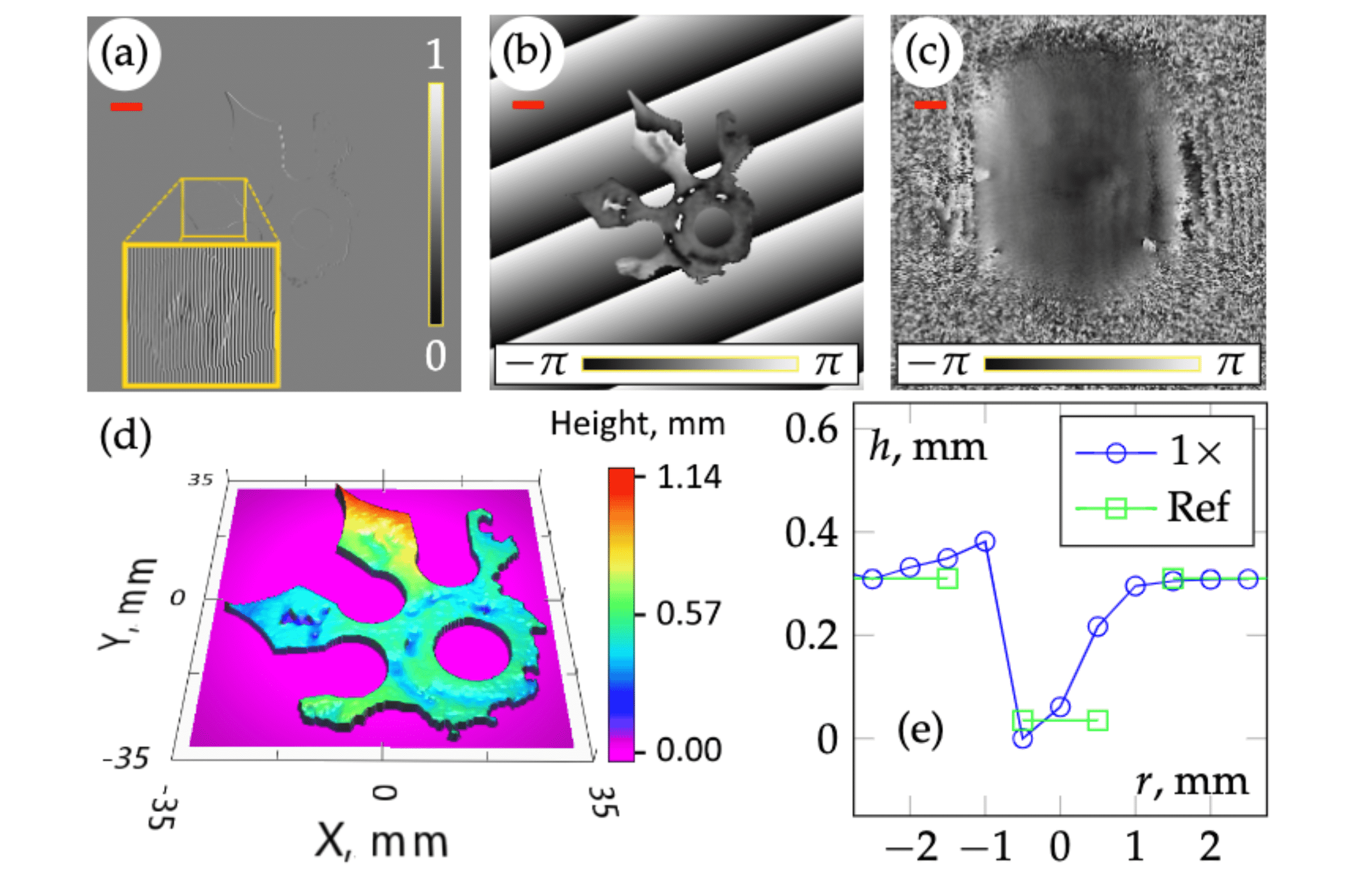 Terahertz holography in relfection
