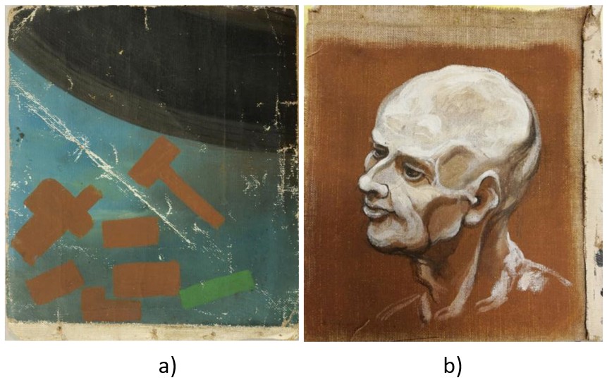 Terahertz research image associated with TeraPulse Lx for terahertz imaging of painting on canvas